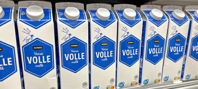 Milch Farbe Vollmilch Banner